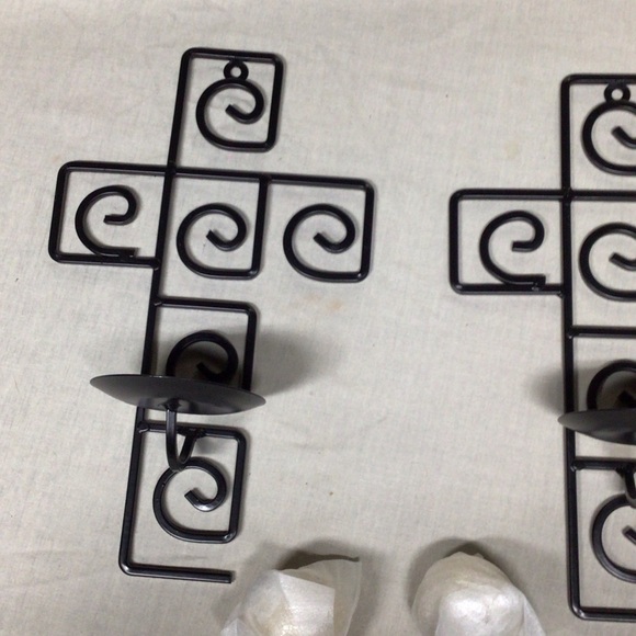 Circleware Gothic Metal Wall Sconces - Black nwot - Picture 3 of 5